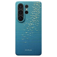 Pitaka Edge Case (Glints of Gold) Premium Aramid Fiber For Galaxy S26 Ultra Lucid Blue