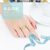 Classic gold ring 916 gold inlaid stone ring ladies ring jewelry gift jewelry in stock