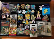[可換可賣] 新大量LE 法國香港迪士尼迪士尼徽章 Disney pin 迪士尼交換襟章 迪士尼襟章交換 HKDL 米奇老鼠 萬聖節 小木偶 布魯托 高飛 小矮人 魚骨 Duffy and frien