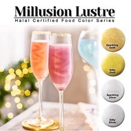 Millusion Lustre Powder/ Cake Decorations/ Dusting Shimmer/ Shine/ Shimmer Powder/ Edible Lustre Pow