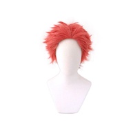 Anime Demon Killer kimetsu Not yaiba komaji akaza Wig cosplay Red Short Heat Resistant Synthetic Hai