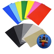 13 Colors Small Particle Building Block Baseplate 12.8X25.7cm 16X32 Dot Single-sided Base Plate Comp