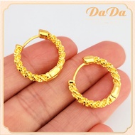 ต่างหูทองคําแท้ 0.3 กรัม ต่างหูทองวงกลม 18k ทองคําแท้ 96.5%ทอง แท้ หลุด จำนำ