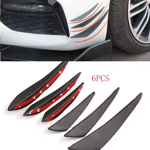 6 pieces/set of universal front bumper spoiler canard For Mazda 2 5 8 Mazda 3 Axela Mazda 6 Atenza C