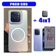 (In Stock) Poco C85 ShockProof Case for Poco C75 Ceramic Screen Protector Film 3 in 1 Screen Protect