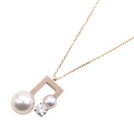 【二手】TASAKI Balance Note 項鍊，Akoya珍珠鑽石款，頸圍40.5-45.5厘米，K18PG（玫瑰金），鑽石 Balance Note 項鍊，Akoya珍珠鑽石款