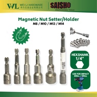 Saisho Hex Shank Magnet Nut Setter/Nut Holder With Magnet