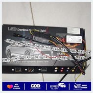 PROMOSI DRL LAMPU ALIS MOBIL CRISTAL METEOR 30CM 8W RUNNING SEIN FLOWING GERAK SELAMAT DATANG DI BAR