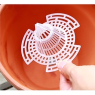(3 sizes) Tower-shaped plastic mesh lining the bottom of the pot to prevent soil from falling and ve