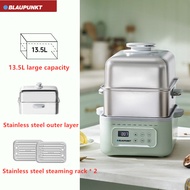 BLAUPUNKT Electric Steamer Household Stainless Steel Electric Stew Pot 13.5L Large Capacity Multi Fu