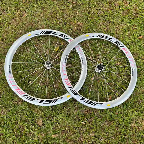 700C silver RUJIXU deep 30/40/50mm Road Bike Wheels Bicycle Wheelset V/C disc brake freehub HG XDR C