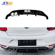 ABS Rear Bumper Lip Chin Spoiler for Volkswagen Polo MK5 6R 2009-2014 Rear Bumper Diffuser Guard OO-