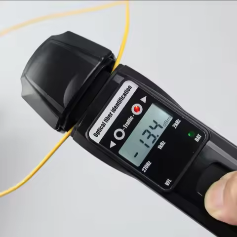 Brand New Nk411 Optical Fiber Identifier with Built in 10MW VFL Visual Fault Locator Live Fiber Opti