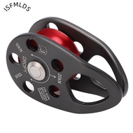 ISFMLDS Bearing Pulley, Aluminum Roller Bearing Single Pulley,  Fixed Side Plates High Load Bearing 