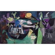 Berkin Arts Pablo Picasso Giclee Canvas Print Paintings Poster Reproduction Night Fishing at Antibes