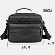 SM กระเป๋าสะพายไหล่ ชาย ขนาดกลาง ใหญ่ ทำจากหนังเกรดพรีเมี่ยม ชาย รุ่น MB-242 (M3-225) MMB จากร้าน Sm