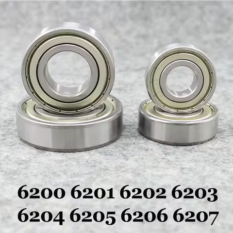 High Speed Machine Bearing 6200 6201 6202 6203 6204 6205 6206 6207 ZZ Metal Seal Low Noise Chrome St