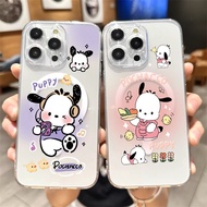 Cute Pacha Dog Cartoon Clear Case Vivo V70 Fe Y21D V60 Lite Iqoo Z10 Lite Z10R 5G Y400 Y19S Pro Y100