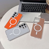 Acrylic magnetic case for Samsung Galaxy A57 A37 A56 A36 A55 S26 S25 Ultra.