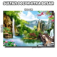 Sultan Decor - Natural & Waterfall Landscape Poster Wall Display Size JumboBIG 70x50cm 100x50cm 100x