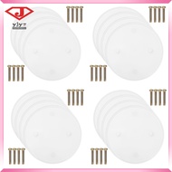 20 Pcs Round Ceiling Blank-up Cover Electric Panel Plate 11.00X11.00X0.20CM White PP  yuanjingyouzha
