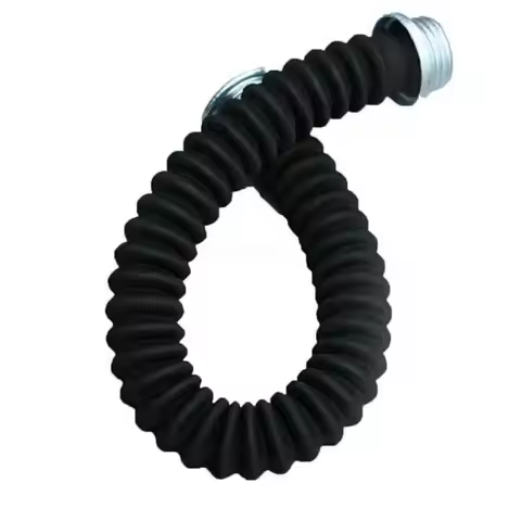 Universal 0.5m/1m Gas Mask Tube Gas Mask Filter Suitable Hose Connector Replaceable Household Rubber