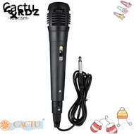 CACTU Home Speaker, Wired Professional Handheld Microphone,  Recording Studio Microphone Black Portable Karaoke Microphone