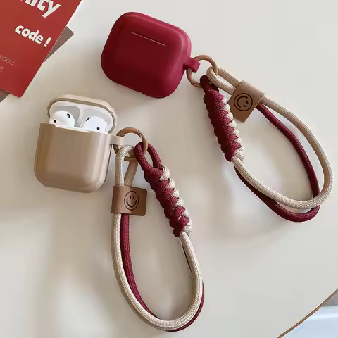 Soft Silicone with Hand Strap Case For Airpods Pro 3 Protective Wireless Earphone Cover For AirPod 4