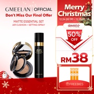 GMEELAN Cushion Foundation With Setting Spay 100ml Full Coverage Longlasting Oil Control Waterproof 