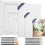Canvas Set, 6-Piece Stretcher Frame Set, Empty Canvas Painting, 30 x 20, 20 x 15, 15 x 10 cm Picture