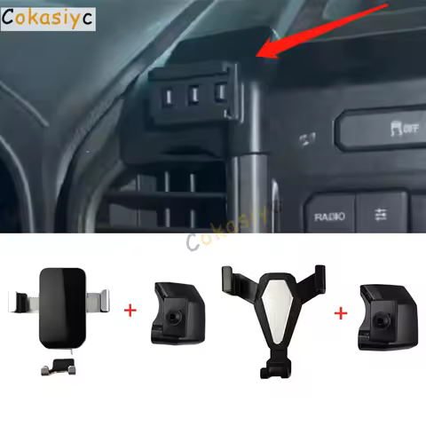 1Set Plastic Material For 2019-2023 Ford F150 Raptor Gravity Linkage Special Car Phone Holder Fixed 