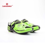Wear-resistant nylon bottom Road Lock shoes Sidebike new outdoor cycling shoes green bicycle road lock shoes