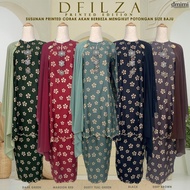 DMIMI Baju Kurung Moden DFILZA | Kurung Printed Moden Labuh | High Quality Dobby Silk | Small Size t