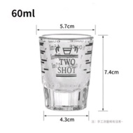 Expresso Glass Coffee Measuring Glass 60 ml