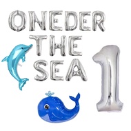 (SG SELLER) 1st Birthday Under The Sea Birthday Decoration Set 1st Birthday Set Ocean Decor Kit Oned