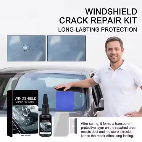 Car Windshield Crack Repair Kit Auto Glass Scratch Fix Tool Windscreen DIY Windshield Chip Repair Fl
