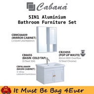 [Bag4ever] Cabana Home Living 5 IN 1 Aluminium Bathroom Furniture Set CBFAL66609
