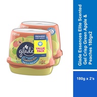 Glade Essences Elite Scented Gel Crisp Green Apple & Peaches 180gx2