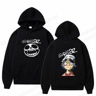 Rock Band Gorillaz Hoodie Men Hip Hop Hoodies Coats Punk Y2K Clothes Sweatshirts Streetwear M_3XL