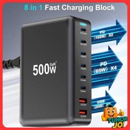 Taffware Charger USB Docking Station 8 Port Type C PD QC GaN3 500W - XSW-500W