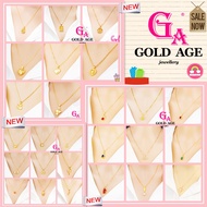 GA Jewellery Fashion Accessories 50 Styles Korea Gold Pendant Loket Batangan Emas 916 Abacus Butterf