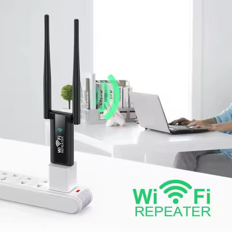 USB Wifi Repeater 300M Wi-Fi Signal Booster 2.4G Wireless Extender 2 Antenna Long Range Wi Fi Adapte