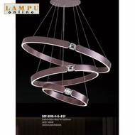 LAMPU GANTUNG MODERN MINIMALIS LED 3 RING NEW 2022 SCP-9010-4+6+8