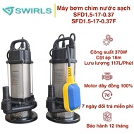 Submersible clean water pump 370W (0.5HP), 304 Swirls stainless steel body - Submersible pump