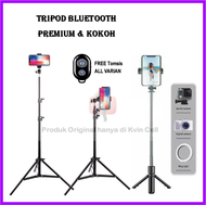 Tripod Hp Handphone Bluetooth 3 in 1 Remote Mini Ring Light Kamera Tripod Bluetooth Remote 2 Meter 1