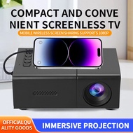 YG300 Znlyrion Miniatur Mini Projektor Pencerminan Skrin Telefon Mudah Alih Rumah LED Projektor Muda