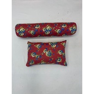 Viral 2 pcs Set Bantal Guling dan Bantal Kapala Kekabu campur