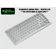Glorious GMMK Pro - 75% Barebones Kit | No Switches & Keycaps | Black Slate / White Ice