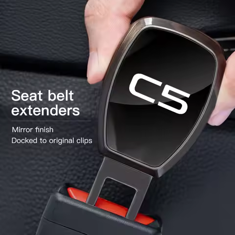 Car Seat Belt Fastener Plug Safety Strap Buckle Extender For Citroen C4 C3 C5 C5X e-C4 X e-C3 C-Elys