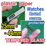 24-46mm Watch Round Glass Paper Screen Protector SIZE 24 25 26 27 28 29 30 31 32 33 34 35 36 37 38 3